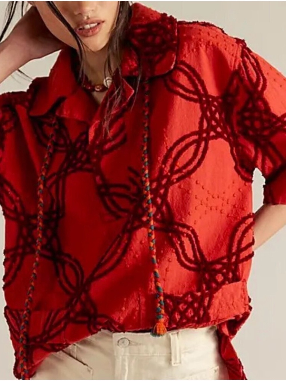 We the Free “Malta” embroidered tunic top